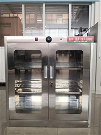 洛阳汇金防爆器材不锈钢餐具消毒柜 酒具茶具消毒柜 热风循环24门消毒碗柜图片及产品详情