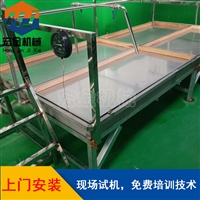 宏金机械设备济南手工腐竹机价格  半自动腐竹油皮机厂家图片及产品详情