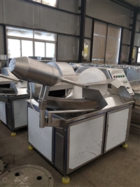 諸城市景翔食品機械機械設備肉丸斬拌機香腸斬拌機 魚泥斬拌機牛肉肉糜生產圖片 價格
