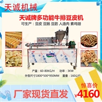 天诚机械设备厂家带技术全自动豆皮机 自动控温蛋白肉机器 商用素鸡翅设备图片及产品详情