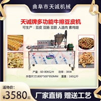 天诚机械设备湖北特色小吃牛排豆皮机 商用多功能蛋白肉机图片及产品详情