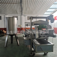 山东科信得机械设备不锈钢商用油炸机 大型丁香鱼油炸设备 全自动休闲食品油炸线图片 价格