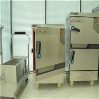 遥墙厨具机械设备全自动商用6层蒸饭箱 大型燃气蒸饭箱 济南商用蒸饭箱厂家图片 价格