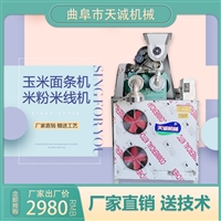 曲阜天诚机械设备天诚牌出机自熟玉米面条机 商用全自动半干米线机图片 价格