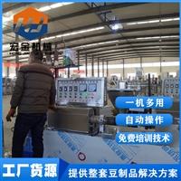 濟南宏金機械設備有限公司機械設備安陽制作豆皮設備自動運行 素雞翅豆皮機現場試機圖片及產品詳情