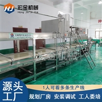 宏金机械设备宏金一套腐竹加工设备价格 自动蒸汽腐竹机 豆制品生产流水线图片及产品详情