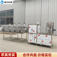 鑫丰机械设备江苏豆腐机器价格 全自动豆腐机整套设备实拍 现场操作视频图片及产品详情