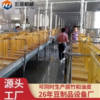 宏金机械设备腐竹厂生产设备 宏金机械环保节能腐竹机 豆制品加工机器图片及产品详情