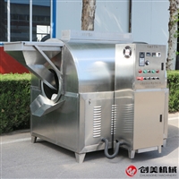 創美機械設備創美滾筒芝麻炒鍋 全自動松子滾筒炒貨機 黑豆電磁炒制設備炒米機圖片及產品詳情