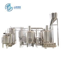 百冠机械机械设备山东啤酒设备 2000l中小型啤酒厂专用设备 配置热水罐图片及产品详情