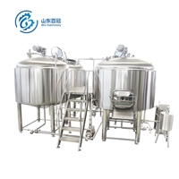 百冠机械机械设备小型自制啤酒机器设备 1500l啤酒设备发酵罐 304不锈钢图片及产品详情