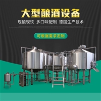 百冠机械机械设备大型啤酒生产设备 原浆啤酒设备 培训酿酒技术图片及产品详情