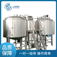 百冠机械机械设备山东自酿啤酒设备 鲜啤酒生产设备支持定制 厂家报价图片及产品详情