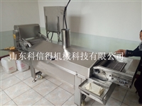 山东科信得机械设备油面筋油炸机  全自动油豆腐油炸线 大型油炸机设备图片 价格
