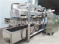 山东科信得机械设备新型全自动变频油炸机  蚕豆油炸加工设备 大型坚果油炸生产线图片 价格