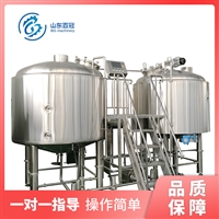 百冠机械机械设备中型啤酒设备 不锈钢啤酒发酵罐 山东省内专车直达图片及产品详情