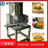 赫品机械机械设备梅菜肉饼成型机 连续式鱼饼成型机器 薯饼成型设备图片及产品详情