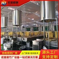 济南宏金机械设备有限公司机械设备大型腐竹机生产线 整套豆制品设备上门安装 宏金机械全自动腐竹加工设备图片及产品详情