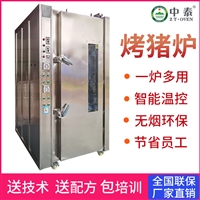 山東中泰烤箱烤豬爐商用脆皮燃氣大型 全自動燃氣燒臘設備 燒豬爐廠家圖片及產品詳情