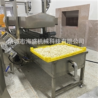 海盛机械机械设备全自动甜不辣油炸机 调理品油炸设备 鱼豆腐油炸流水线图片 价格