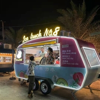 极致商贸机械设备移动拖挂小吃车 多功能快餐车 流动美食餐车价格图片 价格