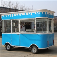 极致商贸机械设备电动四轮小吃车 摆摊地摊车 商用早点油炸餐车图片 价格