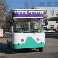 极致商贸机械设备电动四轮餐车 移动小吃车 摆摊奶茶车 炸串早餐车图片 价格