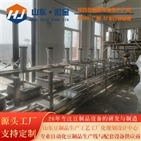 濟南宏金機械設備有限公司機械設備廠家直供 全自動大型商用豆腐機 氣動聯壓豆腐生產線圖片及產品詳情
