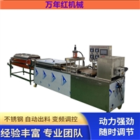 万年红机械设备全自动烙馍机 一体化烙饼机 大型烤鸭饼机器图片 价格